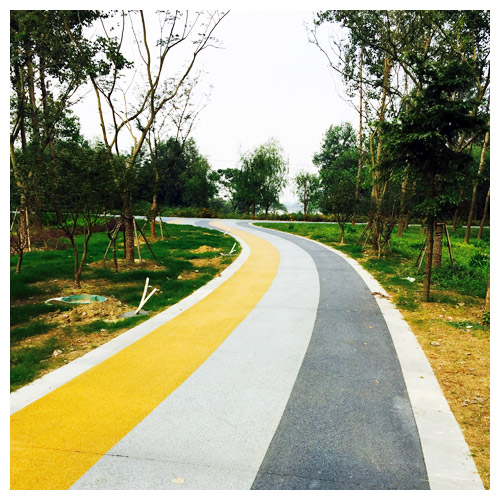 肇庆广陵公园彩色透水地坪