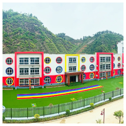 肇庆高坝店镇中心幼儿园人造草坪跑道